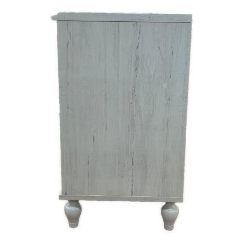 SHIRAI (シライ) ローチェスト スカイブルー×ホワイト 3段 フレンチシャビー 	