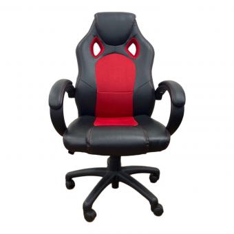 ニトリ ワークチェアー ブラック×レッド ヘレス