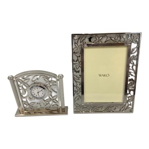 WAKO (ワコー) フォトフレーム・置時計セット