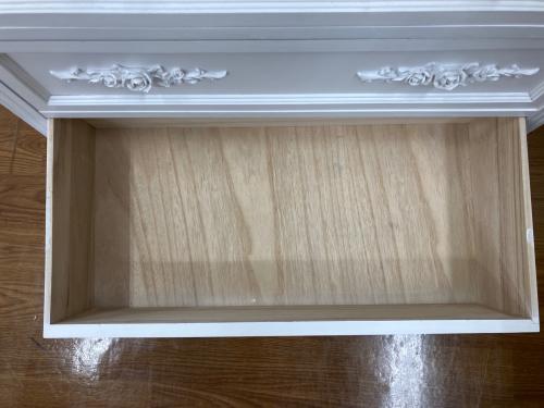 チェスト 取っ手薔薇 ホワイト