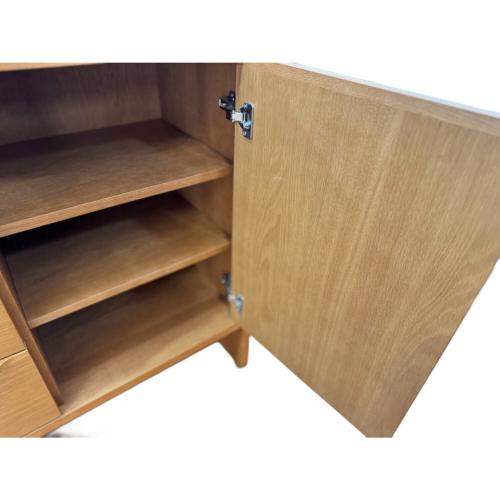 日進木工 (ニッシンモッコウ) サイドボード GROW Sideboard 扉内側 38 幅:約120㎝ ナチュラル