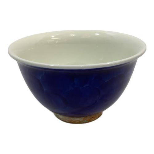 深川製磁 (フカガワセイジ) 茶碗 染付龍 谷型飯碗