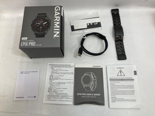 GARMIN (ガーミン) GPSモデル スマートウォッチ epix Pro Gen2 取説・充電ケーブル付・別売りベルト付