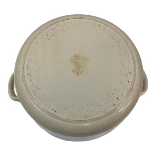 LE CREUSET (ルクルーゼ) 両手鍋 SIZE 26cm アイボリー