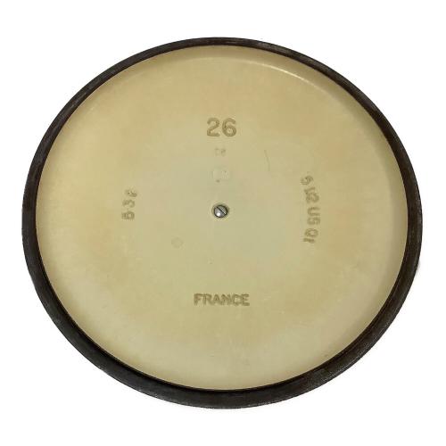 LE CREUSET (ルクルーゼ) 両手鍋 SIZE 26cm アイボリー