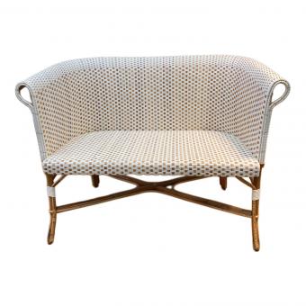 MAISON DRUCKER (メゾン ドラッカー) 2人掛けソファー ラタン編込み ホワイト×ナチュラル