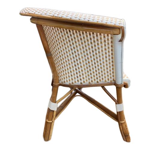 MAISON DRUCKER (メゾン ドラッカー) 2人掛けソファー ラタン編込み ホワイト×ナチュラル