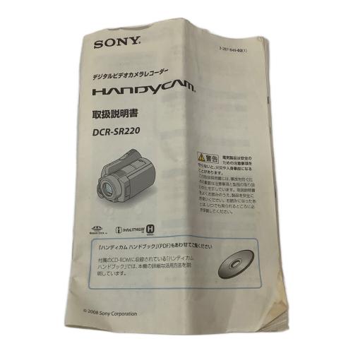 SONY (ソニー) ビデオカメラ DCR-SR220
