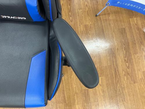 JPRACING ゲーミングチェア ブルー×ブラック