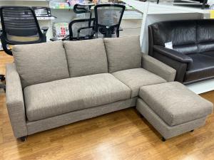 ニトリ カウチソファー オットマン付 ブラウン