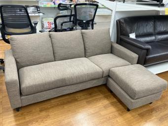 ニトリ カウチソファー オットマン付 ブラウン