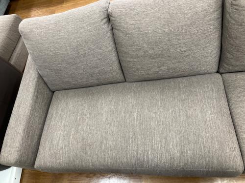 ニトリ カウチソファー オットマン付 ブラウン