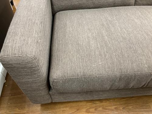 ニトリ カウチソファー オットマン付 ブラウン