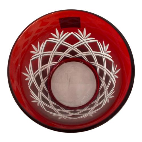 大塚硝子 (オオツカガラス) 江戸切子 オールドペア 重ね矢来