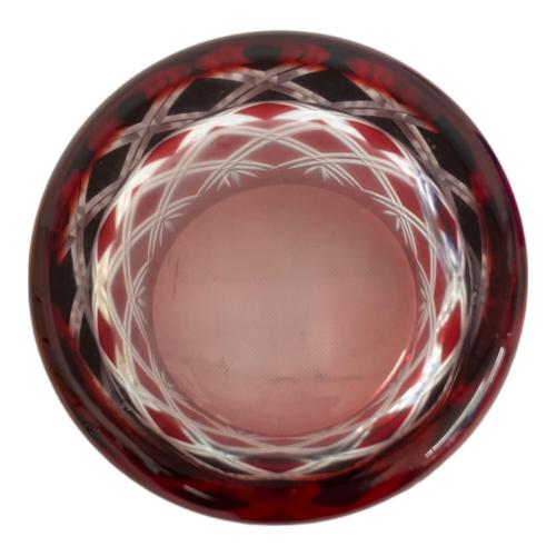 大塚硝子 (オオツカガラス) 江戸切子 オールドペア 重ね矢来