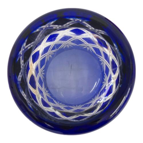 大塚硝子 (オオツカガラス) 江戸切子 オールドペア 重ね矢来