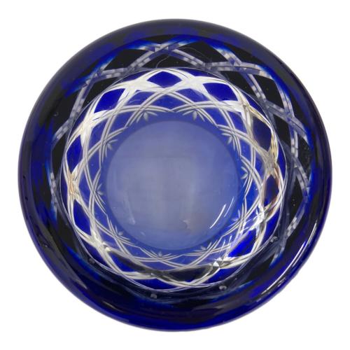 大塚硝子 (オオツカガラス) 江戸切子 オールドペア 重ね矢来