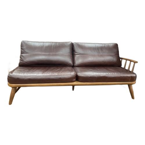 ミキモク 3人掛けソファー ブラウン