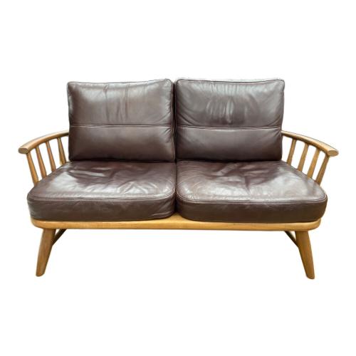 ミキモク 2人掛けソファー ワインレッド