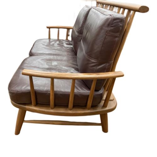 ミキモク 2人掛けソファー ワインレッド