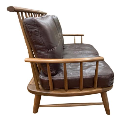 ミキモク 2人掛けソファー ワインレッド