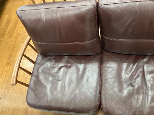 ミキモク 2人掛けソファー ワインレッド