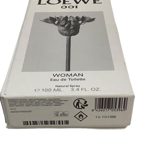 LOEWE (ロエベ) オードトワレ 箱付 100ml 残量80%-99% 001 ウーマン オードゥ トワレ