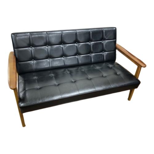 カリモク60 (カリモクロクマル) 2人掛けソファー W36173BW スタンダードブラック Kチェア2シーター