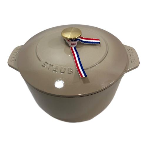 Staub (ストウブ) 両手鍋 ラ・ココット de GOHAN L ベージュ