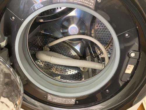 SHARP (シャープ) ドラム式洗濯乾燥機 ES-S7F-WL 2021年製 洗剤ケース表面ヒビ有