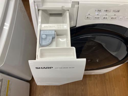 SHARP (シャープ) ドラム式洗濯乾燥機 ES-S7F-WL 2021年製 洗剤ケース表面ヒビ有