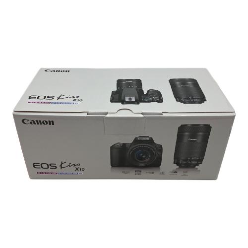 CANON (キヤノン) 一眼レフカメラ EOS Kiss X10 ダブルズームキットシャッター可