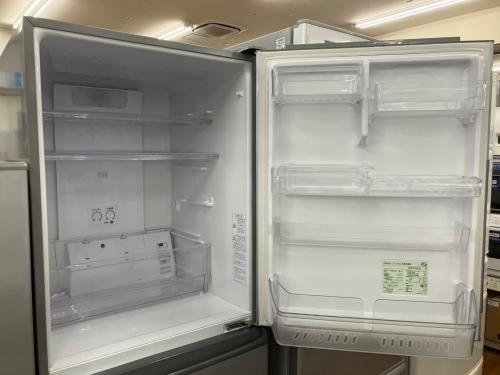 AQUA (アクア) 4ドア冷蔵庫 AQR-361E 2016年製 ヘコミ有、トレイ一点欠品 355L