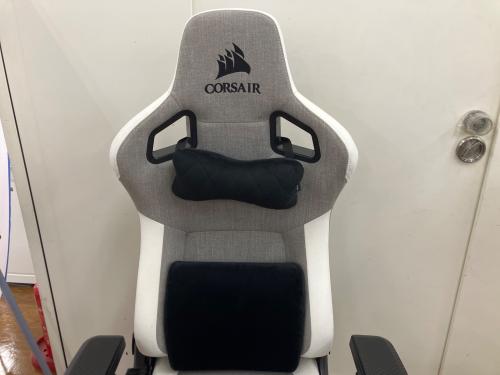 CORSAIR (コルセア) ゲーミングチェア グレー×ホワイト