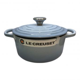 LE CREUSET (ルクルーゼ) 両手鍋 SIZE 20cm スカイブルー ココット・ロンド