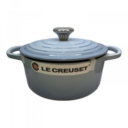 ル・クルーゼ　ココットロンド20㎝両手鍋 ターコイズブルー LE CREUSET (ルクルーゼ) 両手鍋 SIZE 20cm スカイブルー ココット