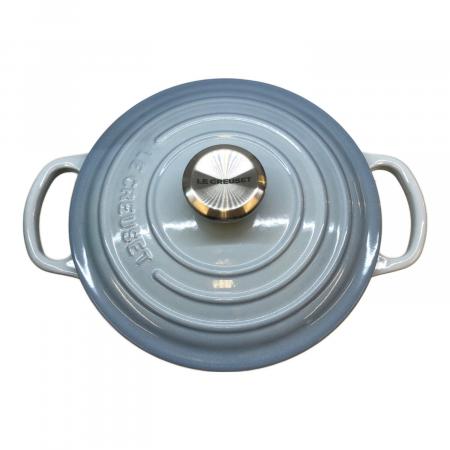 LE CREUSET (ルクルーゼ) 両手鍋 SIZE 20cm スカイブルー ココット