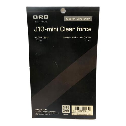 ORB (オーブ) mini to miniケーブル J10MINI-CF J10-mini Clear force 15cm 未使用品