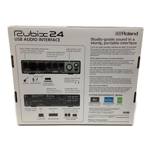 ROLAND (ローランド) USBオーディオインターフェース RUBIX24