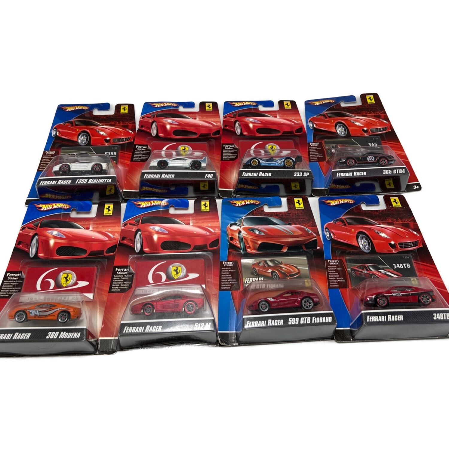 HOT WHEELS (ホットウィールズ) ミニカー FERRARI RACER 8台セット