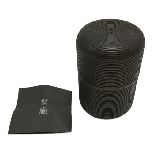 我戸幹男商店 (ガトミキオショウテン) 茶筒 山中塗 Karmi Tea Canisters for Green Tea 100g Sumi