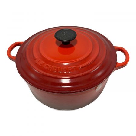 LE CREUSET (ルクルーゼ) 両手鍋 チェリーレッド
