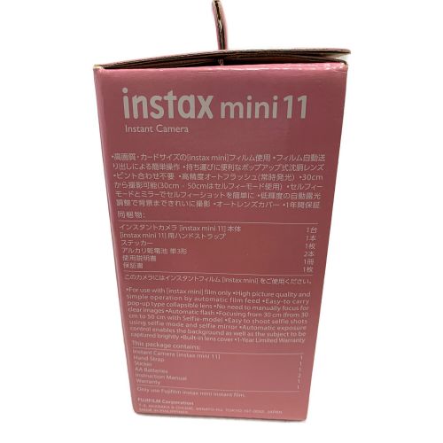 FUJIFILM (フジフィルム) インスタントカメラ チェキ instax mini11 