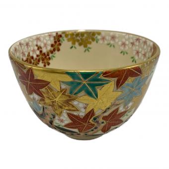 通次阿山造 茶碗 仁清雲錦