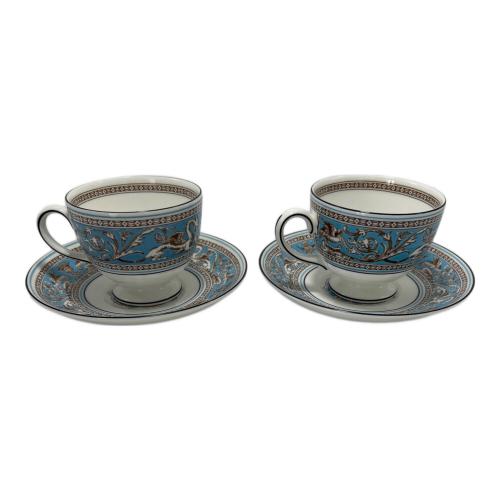 Wedgwood (ウェッジウッド) カップ&ソーサー フロレンティーン・ターコイズ 2Pセット