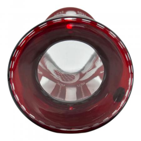 BOHEMIA GLASS (ボヘミア グラス) フラワーベース Egermann レッド