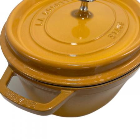 Staub (ストウブ) 鍋 マスタード オーバル31cm ピコ・ココット