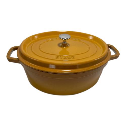 Staub (ストウブ) 鍋 マスタード オーバル31cm ピコ・ココット
