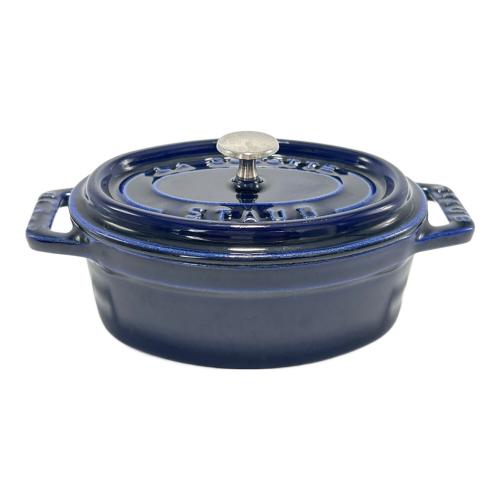 Staub (ストウブ) ピコココットオーバル ブルー 11cm