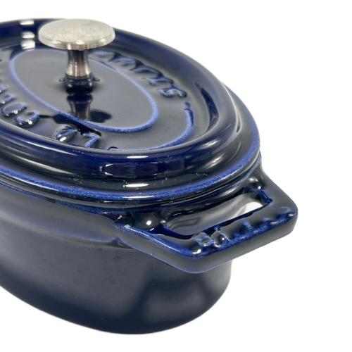 Staub (ストウブ) ピコココットオーバル ブルー 11cm